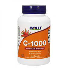 Vitamin C-1000 with Rose Hips & Bioflavonoids - 100 tablets NOW Foods