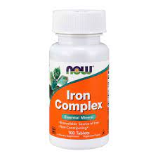 Iron Complex Essential Mineral 100 ταμπλέτες - Now
