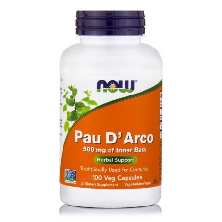Pau D'Arco 500mg 100 φυτοκάψουλες - Now