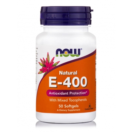 Vitamin E-400 IU MT 50 Softgels - Now Foods