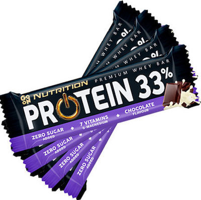 Go On Nutrition Premium Whey Μπάρα με 33% Πρωτεΐνη & Γεύση Σοκολάτα 25x50gr