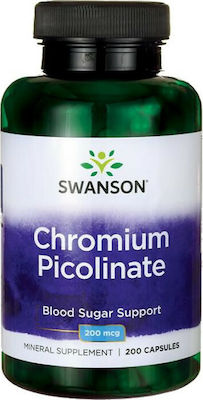 Swanson Chromium Picolinate 200mg 200 κάψουλες