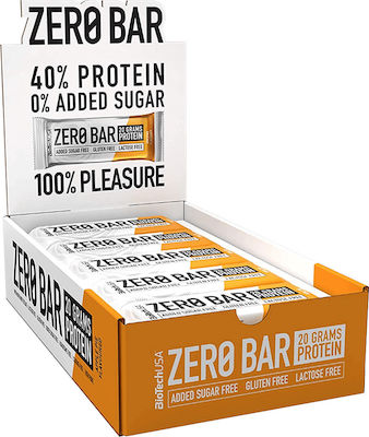 Biotech USA Zero Bar with Native Whey Isolate Μπάρα με 40% Πρωτεΐνη & Γεύση Apple Pie 20x50gr