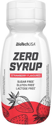 Biotech USA Σιρόπι Ζαχαροπλαστικής Zero με Γεύση Φράουλα Χωρίς Ζάχαρη 320ml