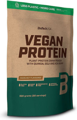Biotech USA Vegan Protein Χωρίς Γλουτένη & Λακτόζη με Γεύση Hazelnut 500gr
