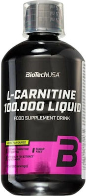 Biotech USA L-Carnitine Συμπλήρωμα Διατροφής με Καρνιτίνη 100000mg και Γεύση Μήλο 500ml