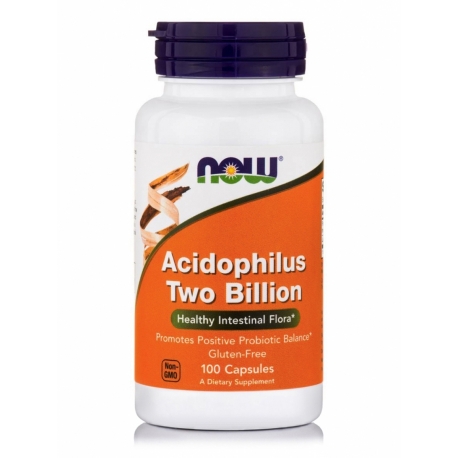 Acidophilus Two Billion - 100 capsules - Now Foods