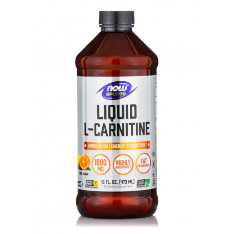 L-Carnitine Liquid 1000mg 473ml - Now