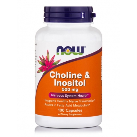 Choline & Inositol 500 mg 100 κάψουλες - Now