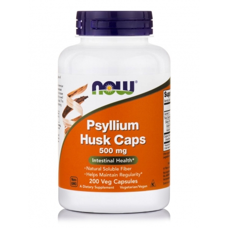 Psyllium Husk 500mg 200 caps - Now Foods