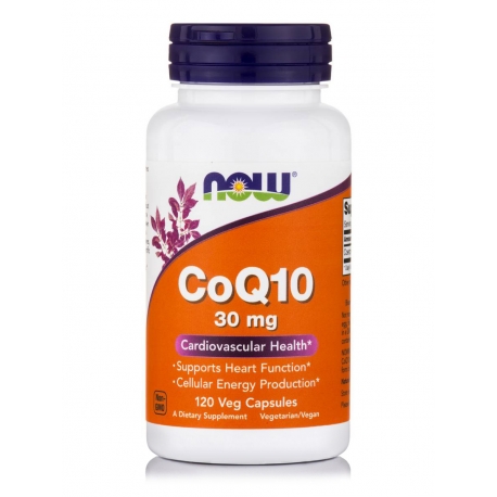CoQ10 30mg - 120 vcaps NOW Foods / Ένζυμα Co-Q10