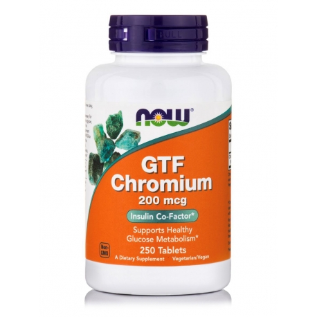 GTF Chromium 200mcg 250 ταμπλέτες - Now