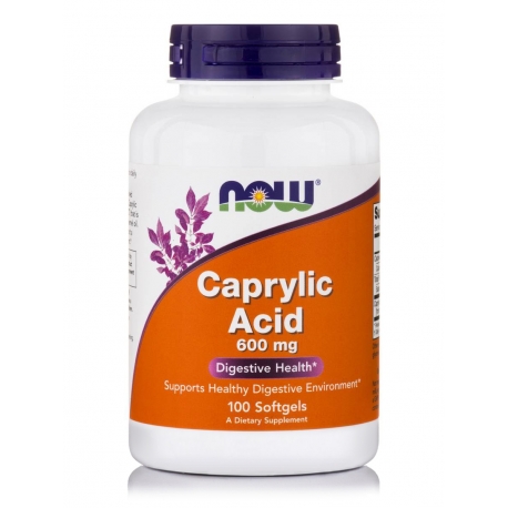 Caprylic Acid 600mg 100 μαλακές κάψουλες - Now