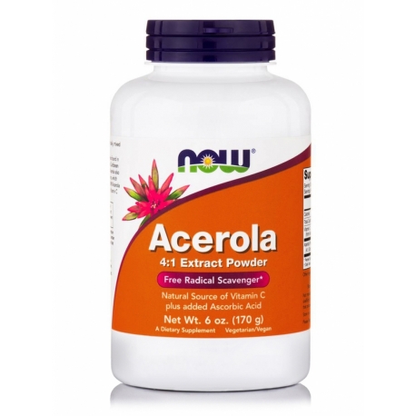 Acerola 4:1 Extract Powder 170γρ Σκόνη Ασερόλας - Now