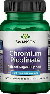 Swanson Chromium Picolinate 200mg 100 κάψουλες