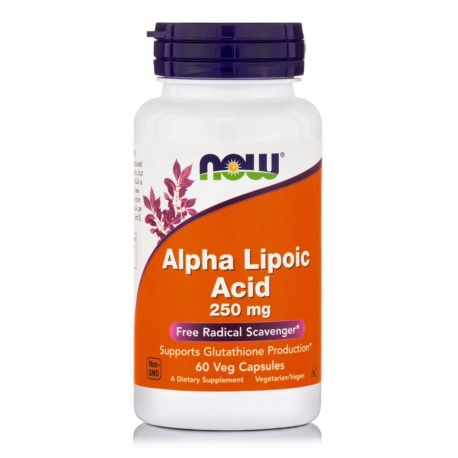 Alpha Lipoic Acid 250 mg 60 Veg Capsules - Now