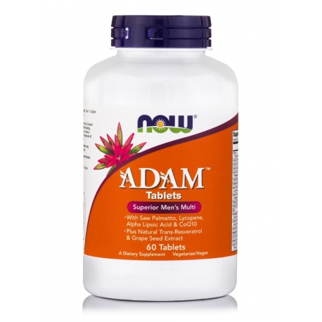 Adam Multi Vitamin for Men 60 ταμπλέτες - Now