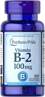 Puritan's Pride Vitamin B-2 100mg 100 ταμπλέτες