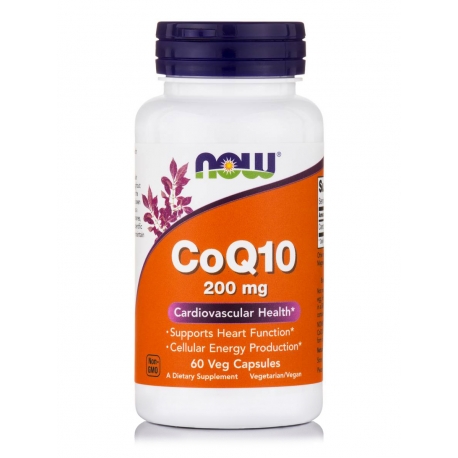 CoQ10 200 mg 60 φυτοκάψουλες - Now / Ένζυμο Q10