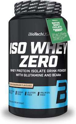 Biotech USA Iso Whey Zero With Glutamine & BCAAs Cookies & Cream 908gr