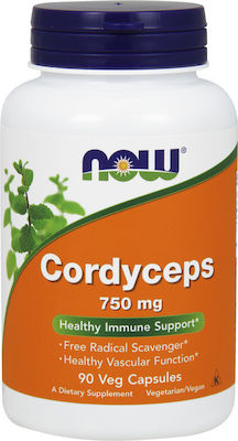 Now Foods Cordyceps Organic 750mg 90 φυτικές κάψουλες