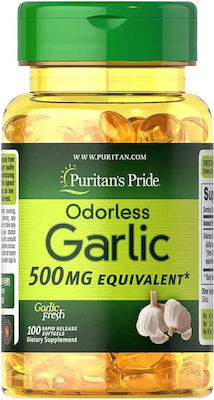 Puritan's Pride Odorless Garlic Extract 500mg 100 μαλακές κάψουλες