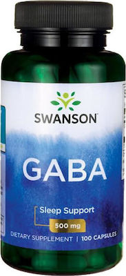 Swanson GABA 500mg 100 κάψουλες