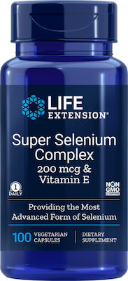 Life Extension Super Selenium Complex 200mcg & Vitamin E 100 φυτικές κάψουλες