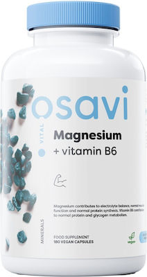 Osavi Magnesium Citrate + Vitamin B6 180 φυτικές κάψουλες