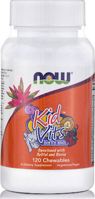 Now Foods Kid Vits Berry Blast Βιταμίνη Berry Blast 120 μασώμενες ταμπλέτες