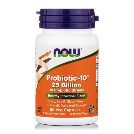 Probiotic - 10, 25 Billion 50 φυτοκάψουλες - Now