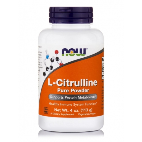 L-Citrulline, 100% Pure Powder - 113 grams - Now / Κιτρουλίνη
