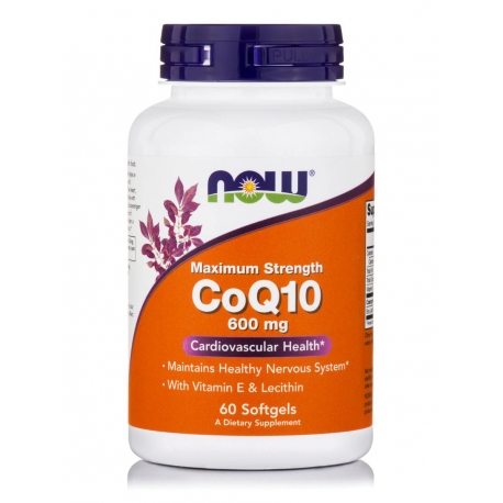 Now Foods CoQ10 600mg 60 μαλακές κάψουλες