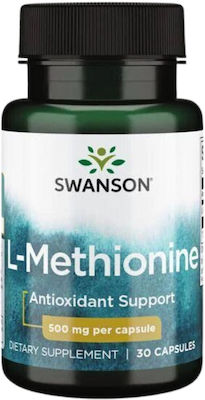 Swanson Pure L-Methionine 500mg 30 κάψουλες