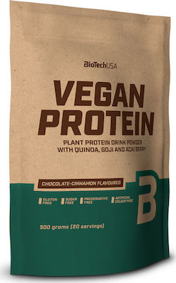 Biotech USA Vegan Protein Χωρίς Γλουτένη & Λακτόζη με Γεύση Chocolate Cinnamon 500gr