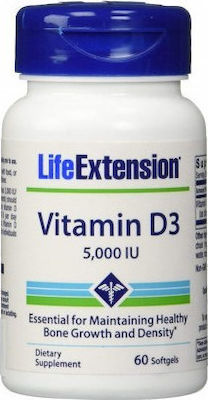 Life Extension Vitamin D3 5000iu 60 κάψουλες