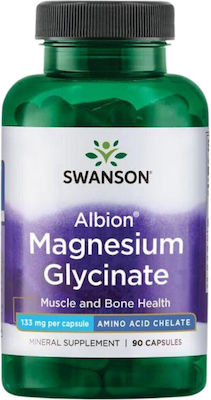 Swanson Albion Chelated Magnesium Glycinate 90 κάψουλες