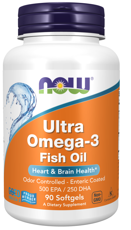 Ultra Omega 3 Now 500 EPA / 250 DHA 90 μαλακές κάψουλες