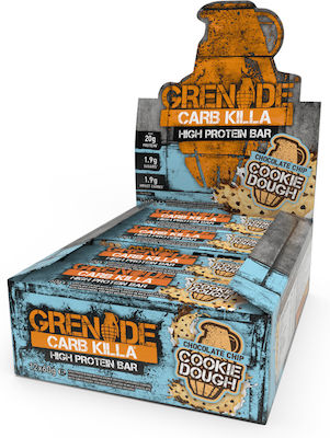 Grenade Carb Killa High Μπάρα με 20gr Πρωτεΐνης & Γεύση Chocolate Chip Cookie 12x60gr