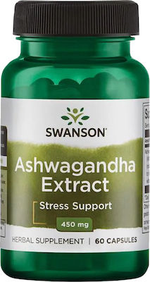 Swanson Ashwagandha Extract 450mg 60 Κάψουλες