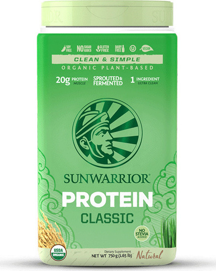 Sunwarrior Classic Καστανού Ρυζιού Χωρίς Γλουτένη & Λακτόζη με Γεύση Natural 750gr
