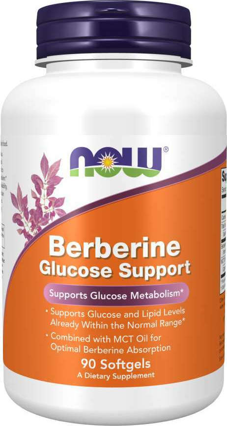 Now Foods Berberine Glucose Support 90 μαλακές κάψουλες