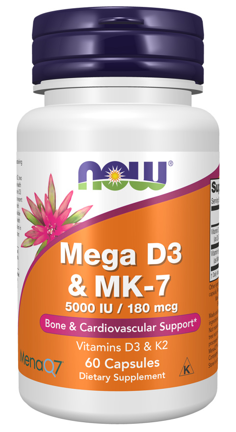 Now Foods Mega D3 & MK-7 60 capsules