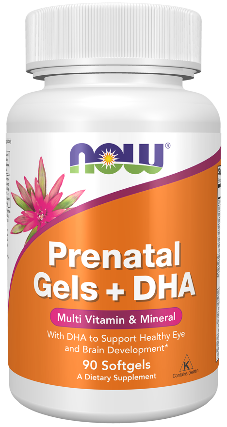 Now Foods Prenatal Gels + Dha Συμπλήρωμα για την Εγκυμοσύνη 90 μαλακές κάψουλες