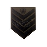 Βαθμοί αστυνομίας 3D Μπράτσου χαμηλής ορατότητας με Velcro (ζευγάρι)