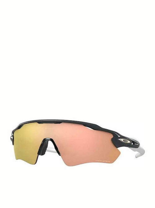 Oakley Radar EV Path Ανδρικά Γυαλιά Ηλίου με Μαύρο Κοκκάλινο Σκελετό και Ροζ Καθρέφτη Φακό ΟΟ9208-C7