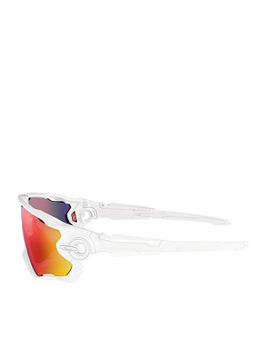 Oakley Jawbreaker Prizm Road Ανδρικά Γυαλιά Ηλίου με Λευκό Κοκκάλινο Σκελετό και Μωβ Καθρέφτη Φακό OO9290-55