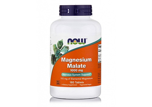 Magnesium Malate 1000mg 180 ταμπλέτες-Now Foods