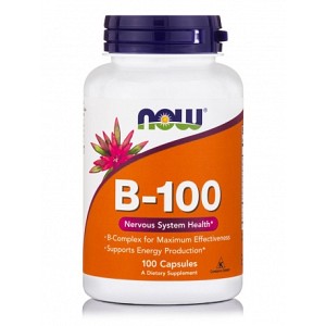 Vitamin B-100, Nervous System Health - 100 vcaps NOW Foods