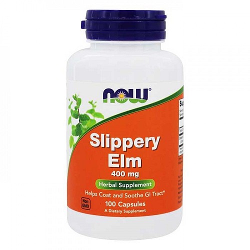 Slippery Elm 400mg 100 caps - Now Foods